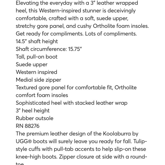 UGG Koolaburra Elinda Knee High Boots NEW Suede Brown Block Heel Western - Picture 3 of 14